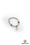 Rainbow Moonstone Bracelet with Duck Charm