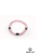 Rose Quartz Bracelet Buddha Charm