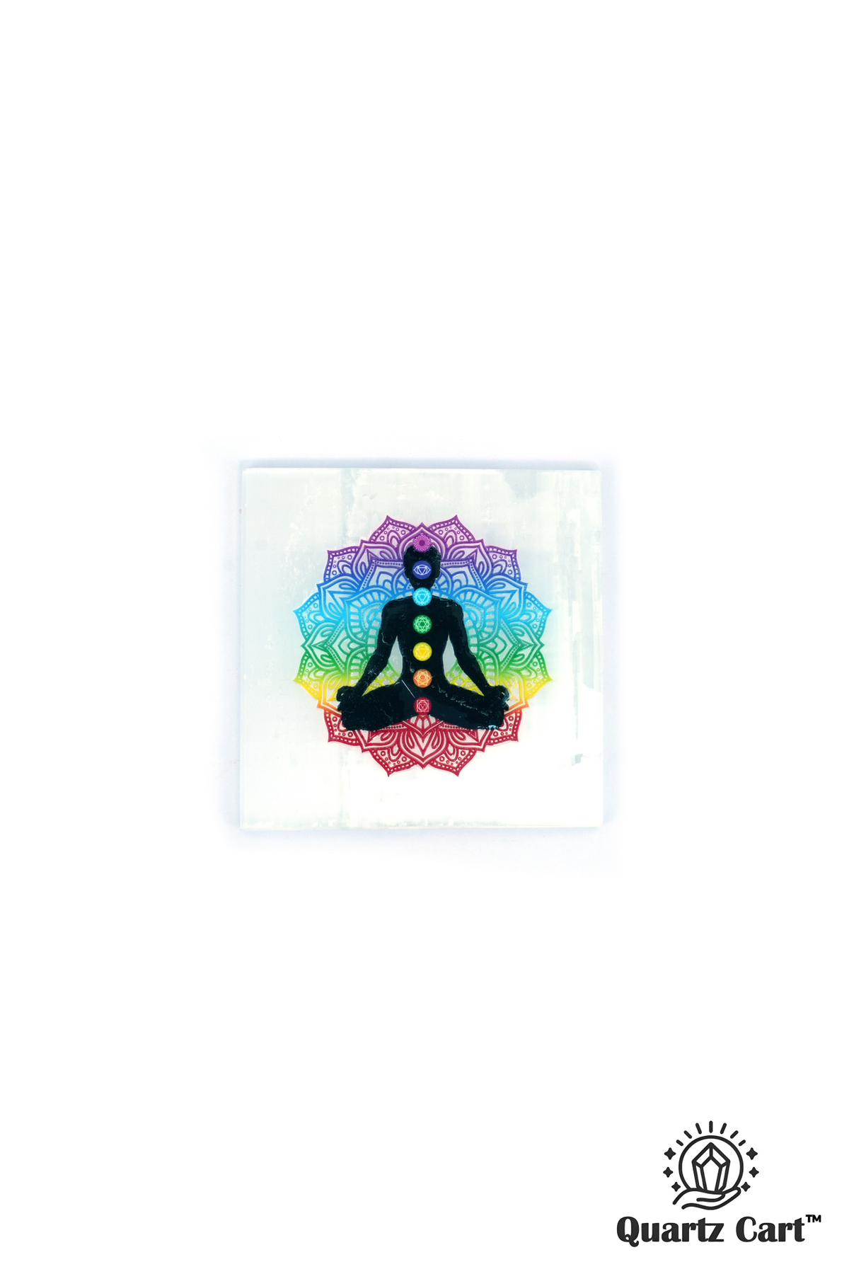 Selenite Charging Plate - 7 Chakra