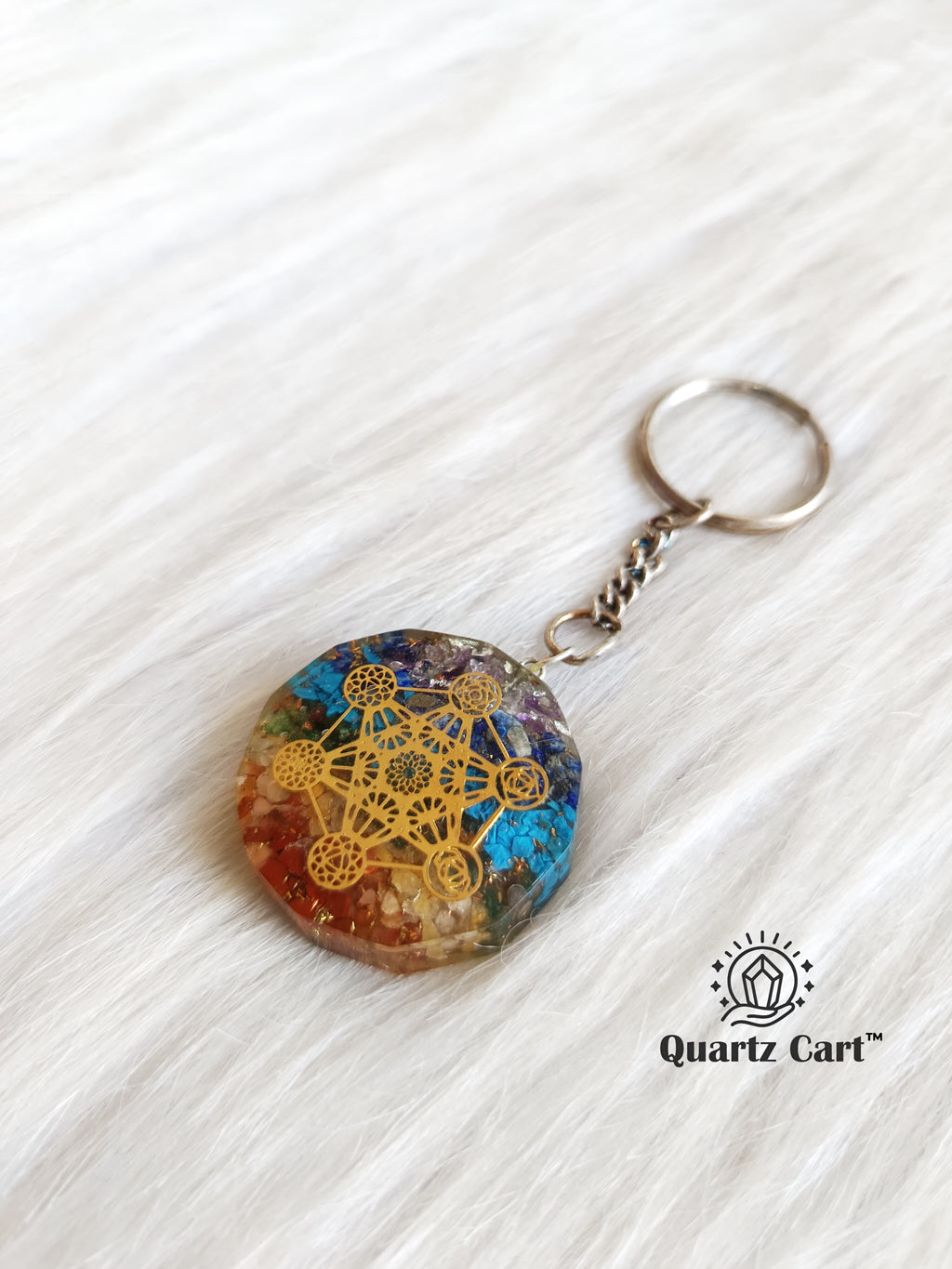 chakra orgone keychain spiritual energy accessory