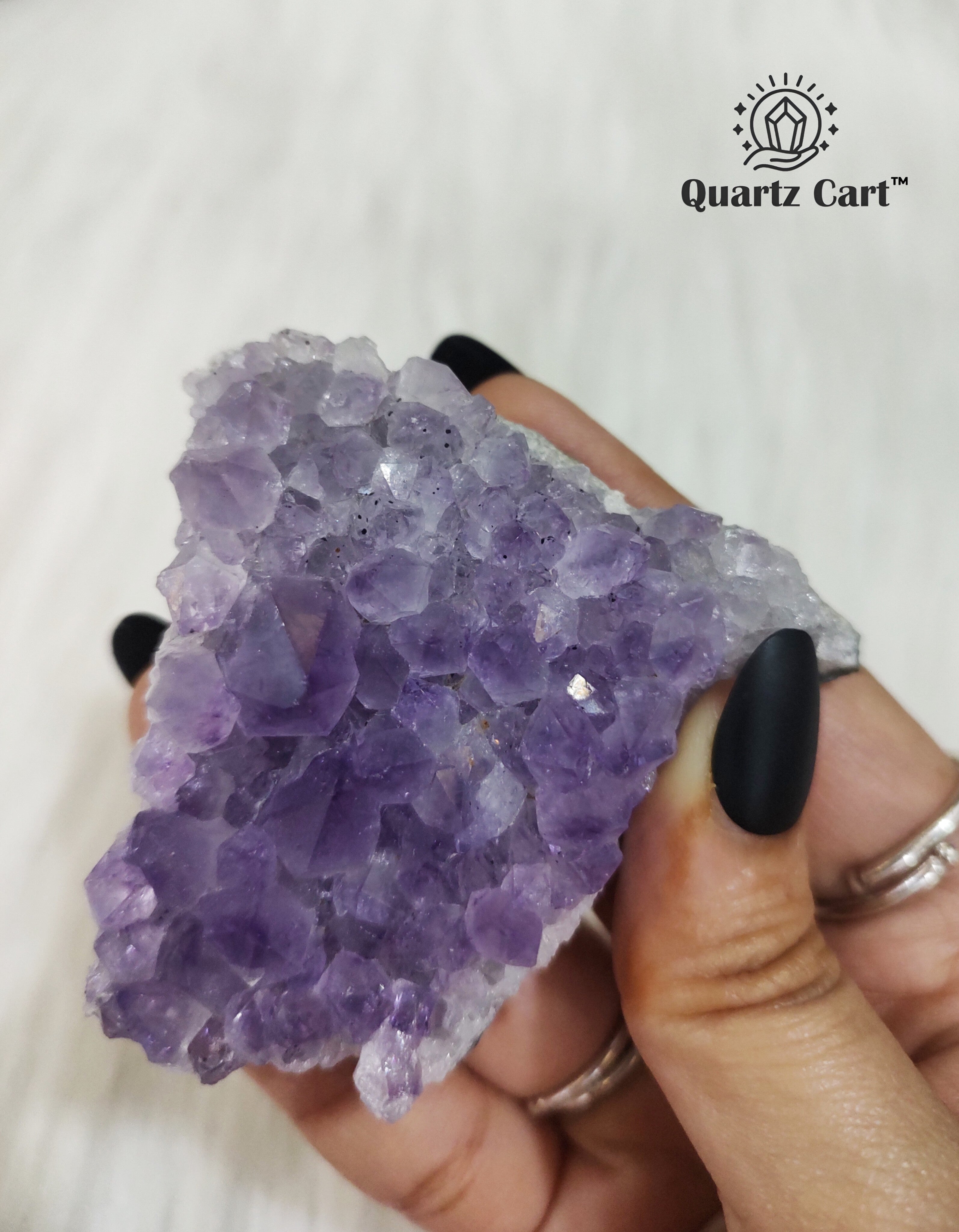 Natural Amethyst crystal cluster medium size healing stone #6