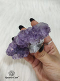 Natural Amethyst Crystal Cluster Medium #05 for meditation, spiritual healing, and positive energy. Perfect crystal for home decor and chakra balancing.