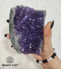 Natural Amethyst standing crystal cluster large healing stone #6