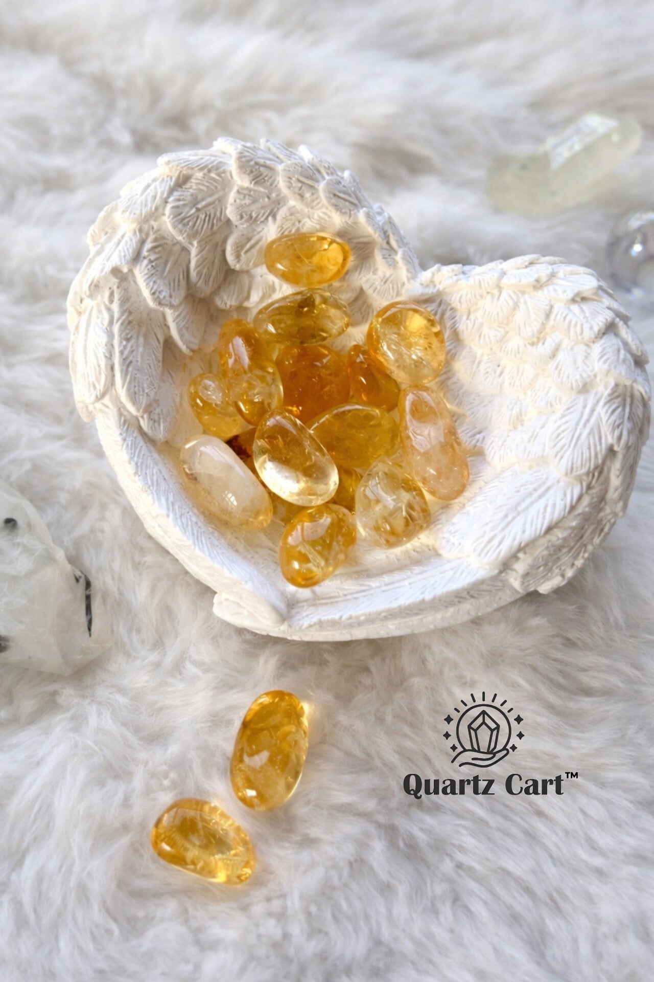 Citrine Tumble Stones Small for Wealth, Success & Positive Energy