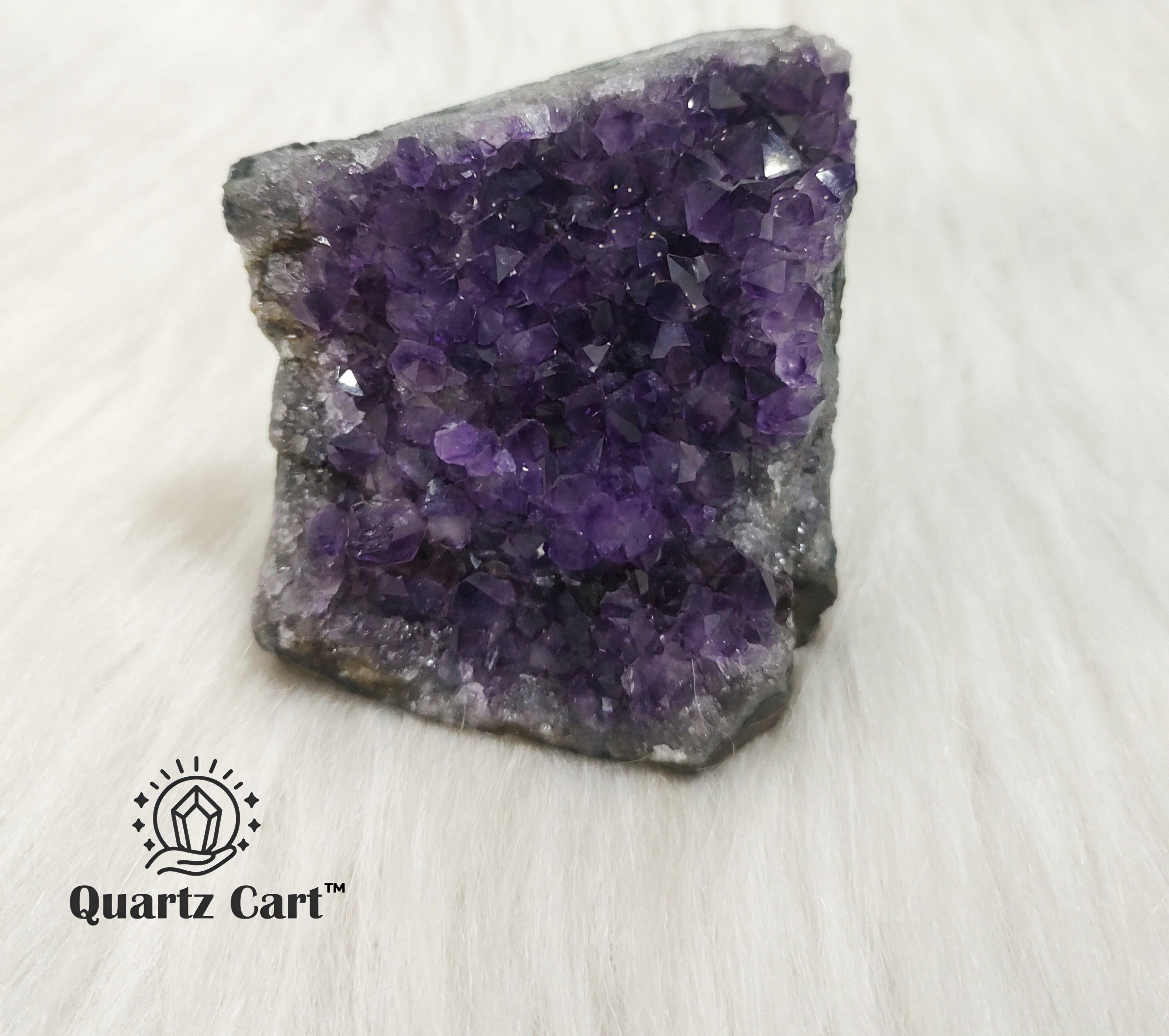 Large Amethyst crystal cluster natural standing formation #1
