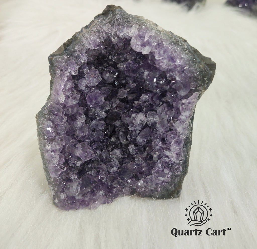 Large Amethyst crystal cluster natural standing formation #3