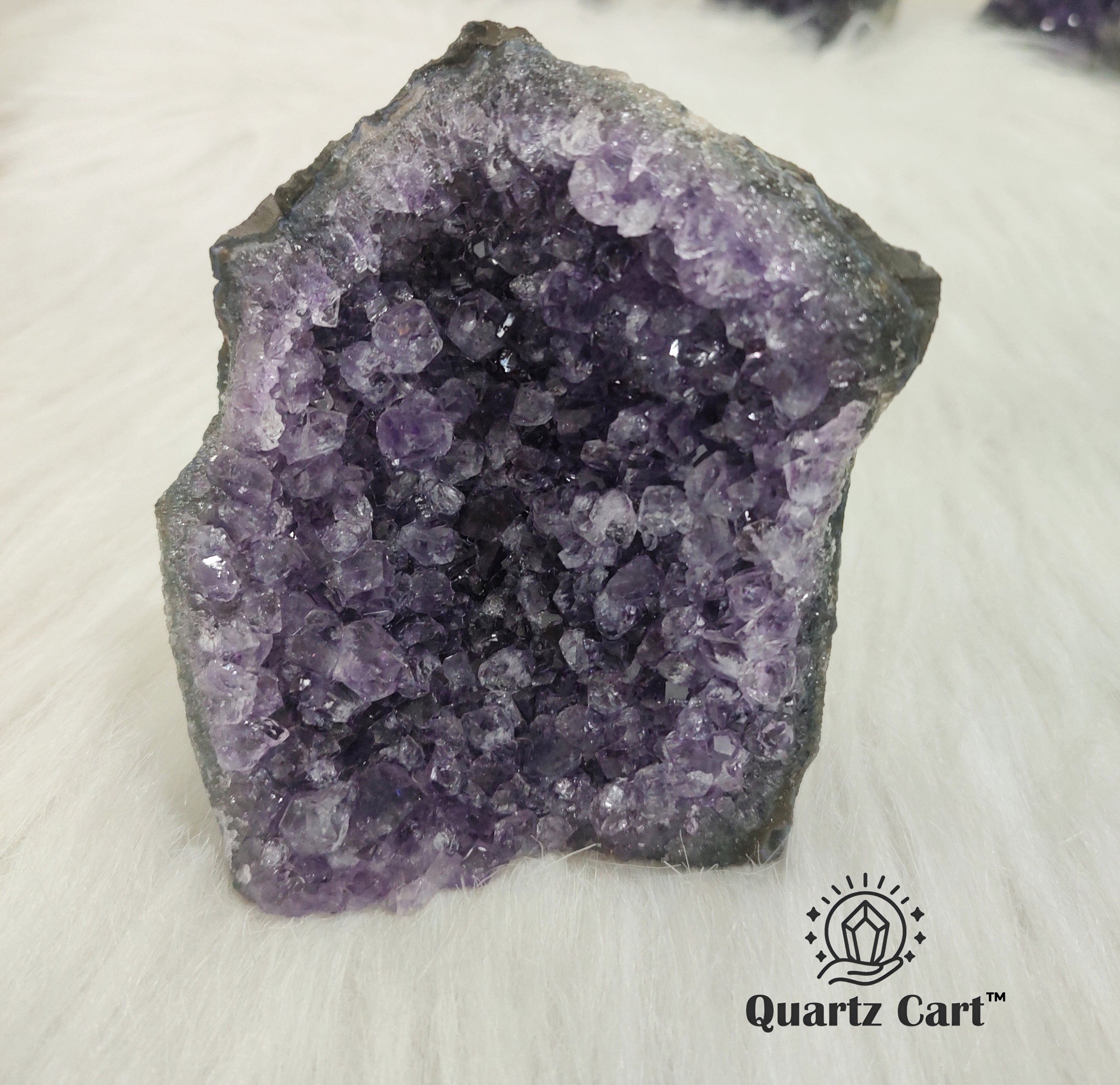 Large Amethyst crystal cluster natural standing formation #3