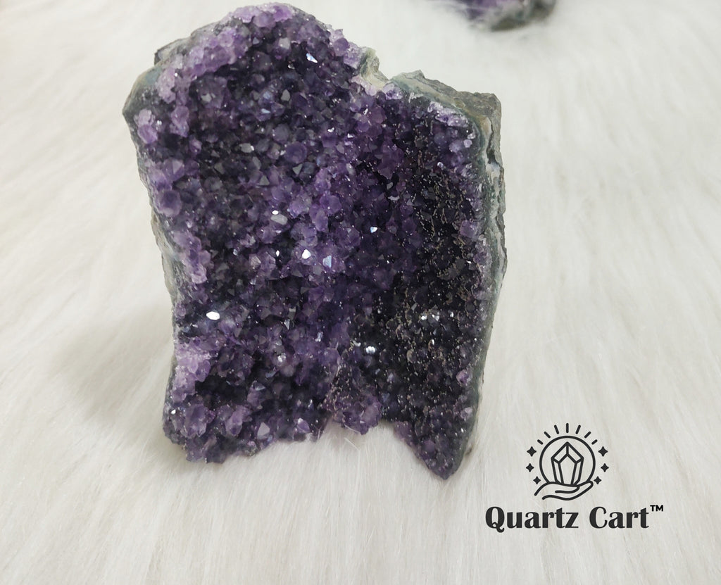 Large Amethyst crystal cluster natural standing formation #5