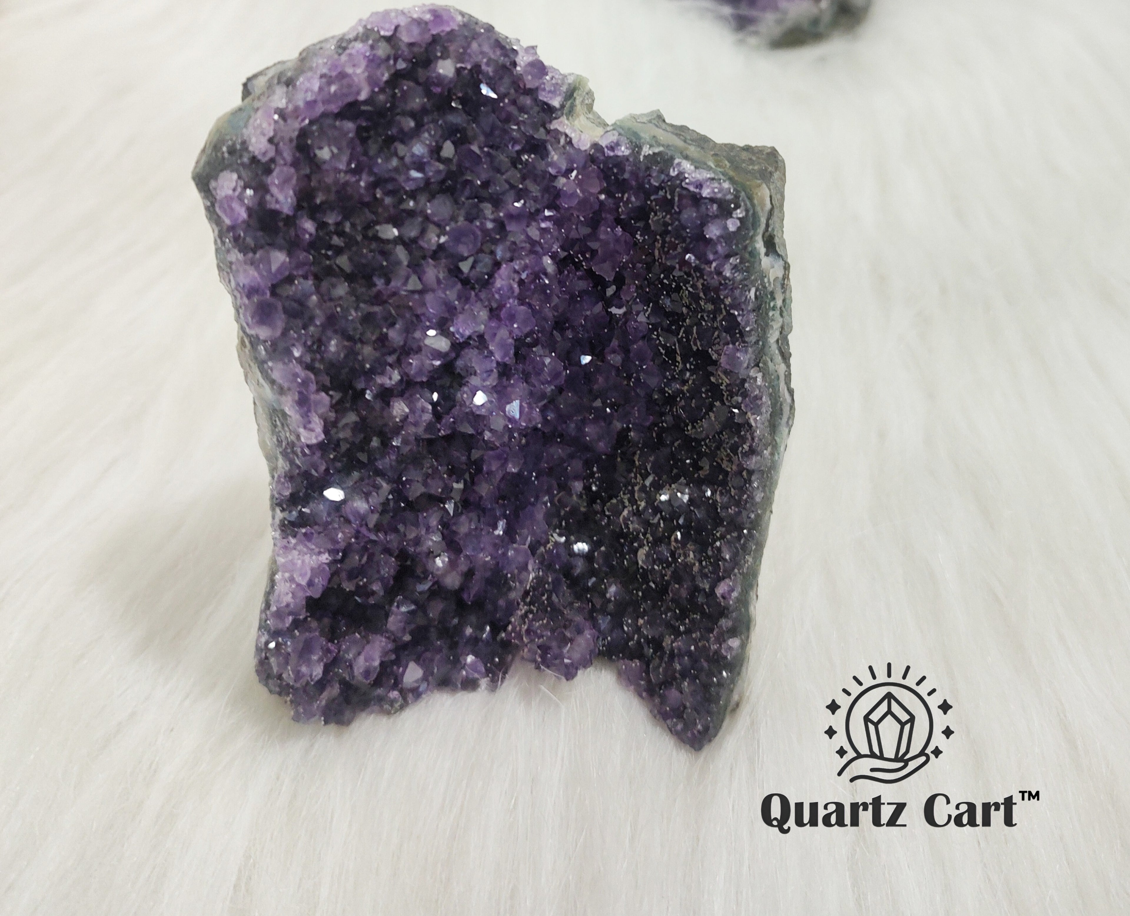 Large Amethyst crystal cluster natural standing formation #5