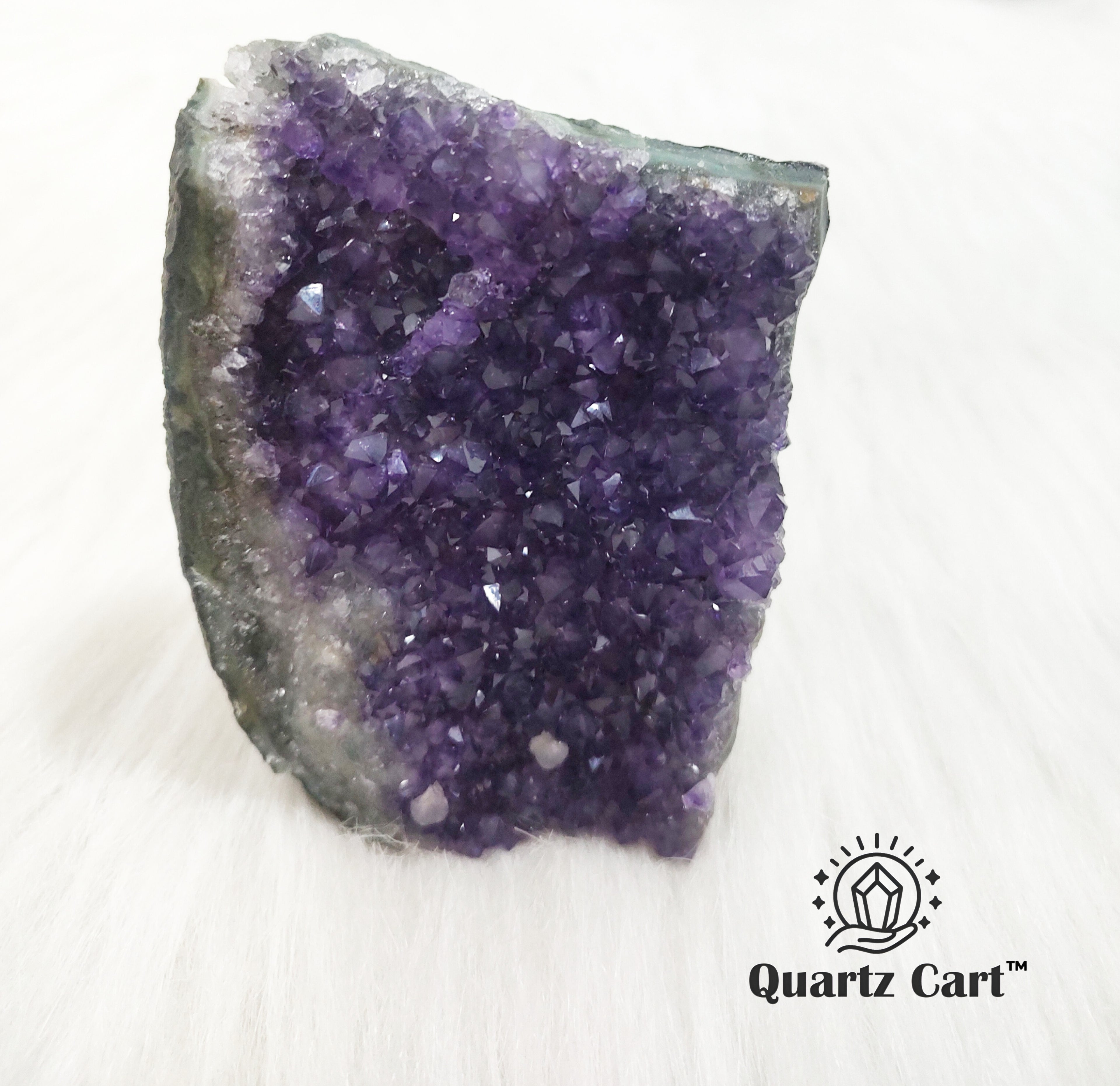 Large Amethyst crystal cluster natural standing formation #6