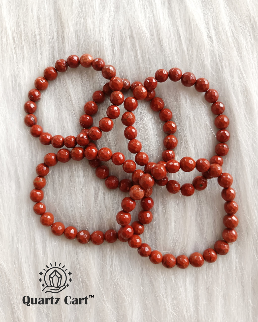 Natural Red Jasper gemstone bracelets with red beads for grounding energy strength and protection