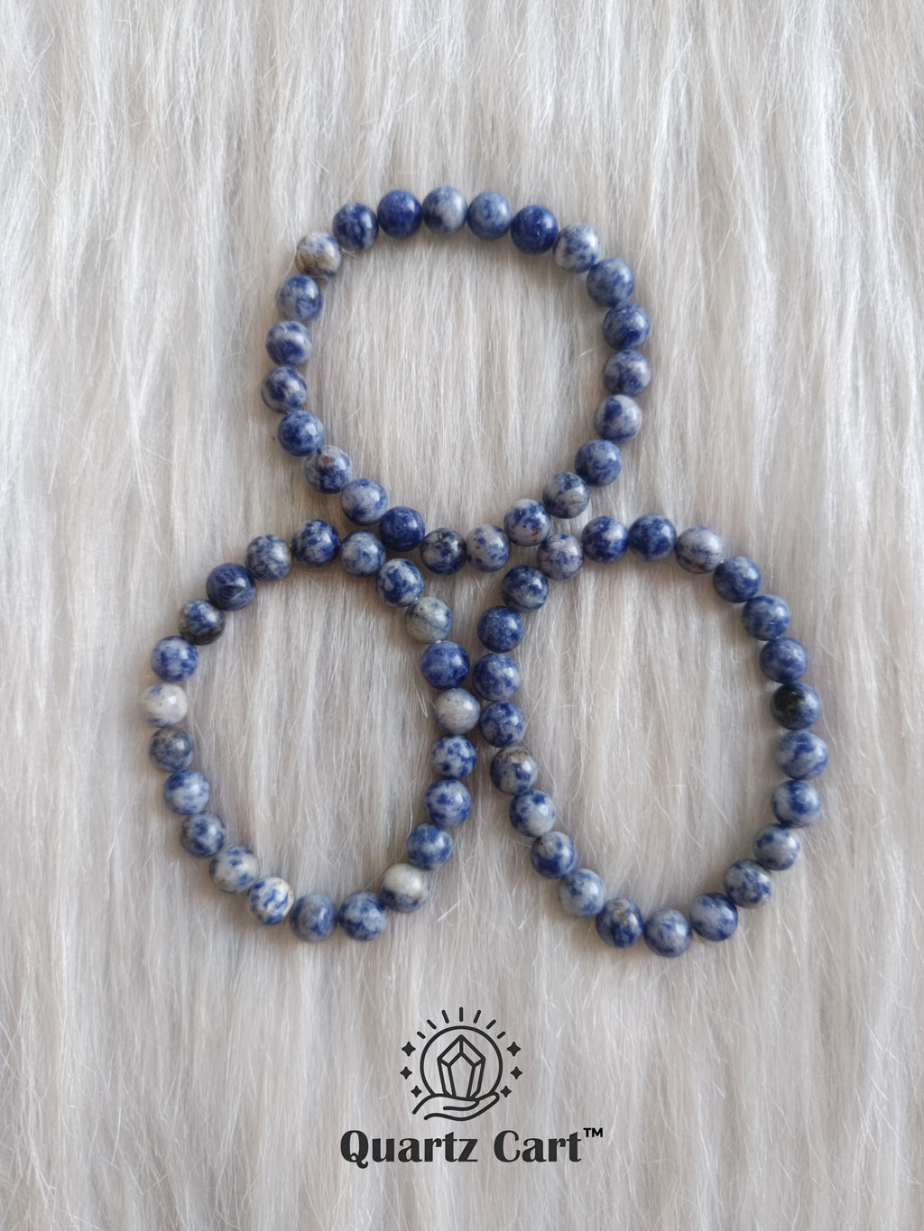 Natural Sodalite gemstone bracelets for clarity communication confidence and emotional balance