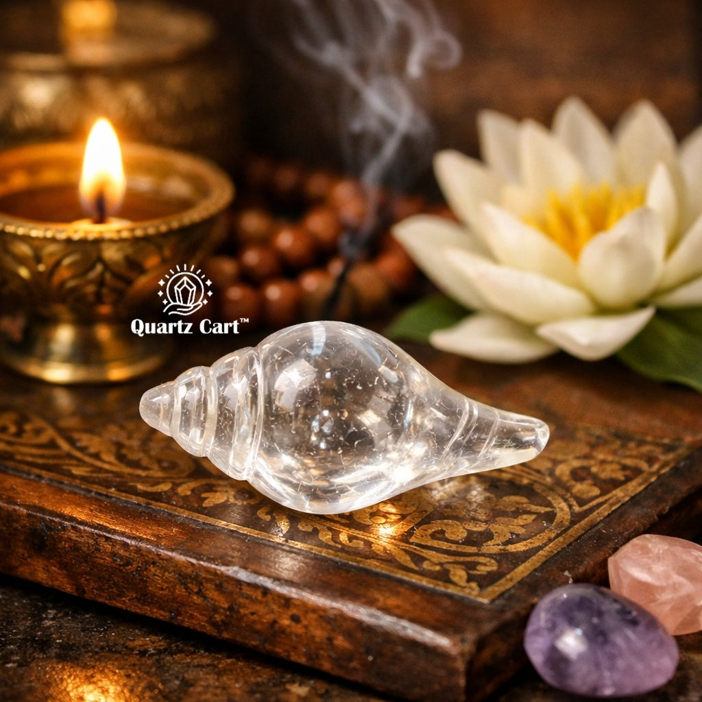 Clear Quartz Shankh