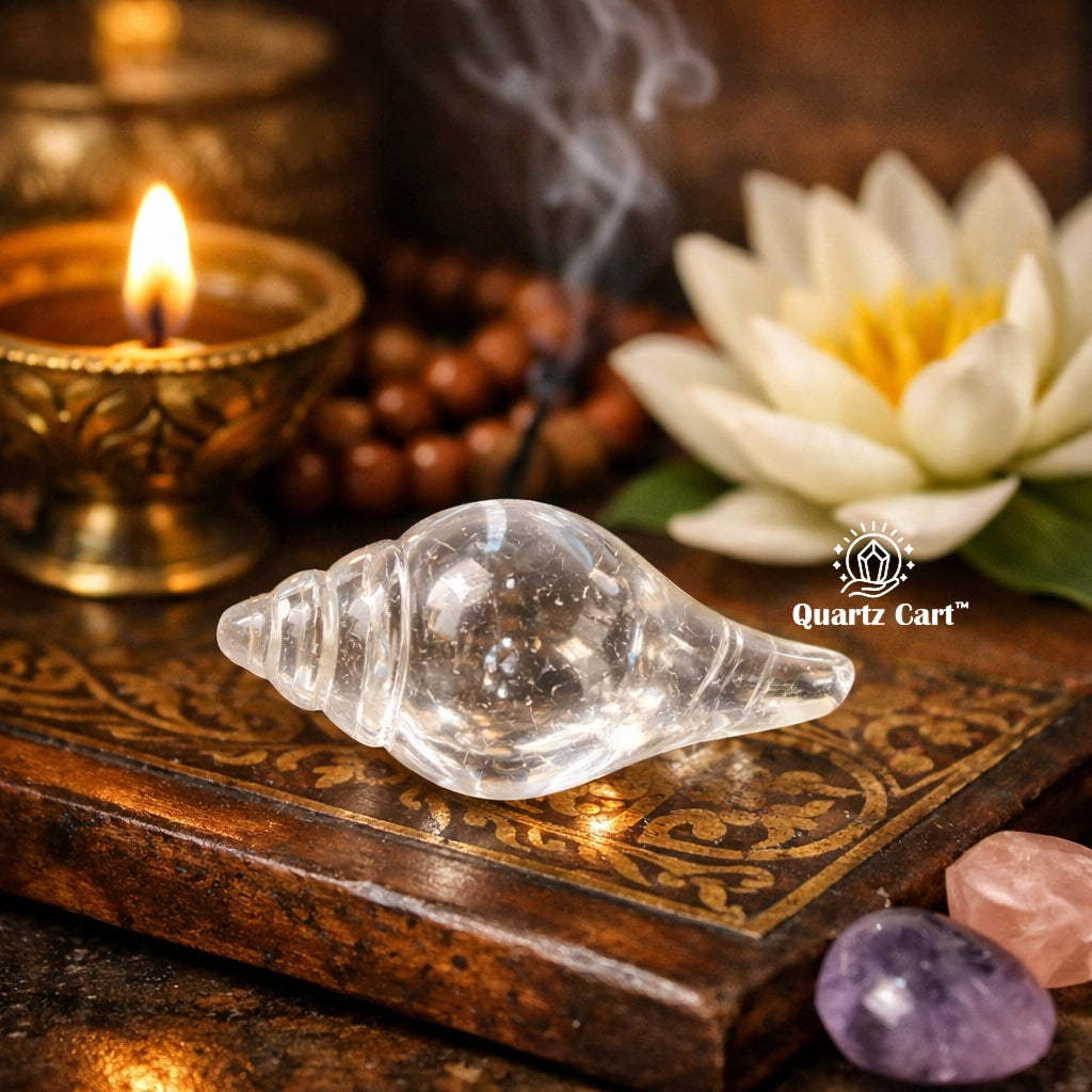 Clear Quartz Shankh