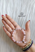 Rose Quartz Charms Bracelet for Love, Peace & Self-Love