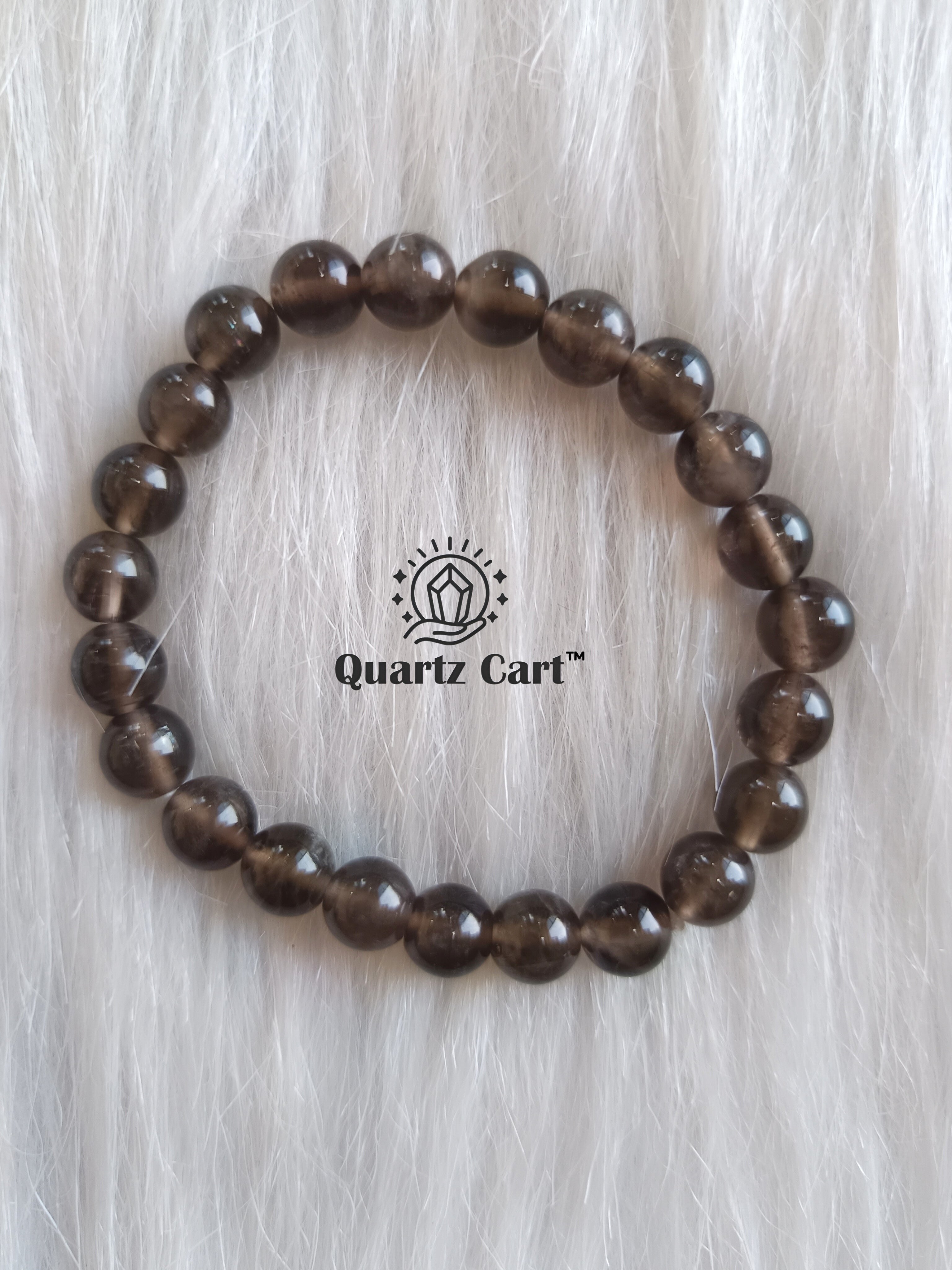 Smoky Quartz Crystal Bracelet for Stress Relief and Balance