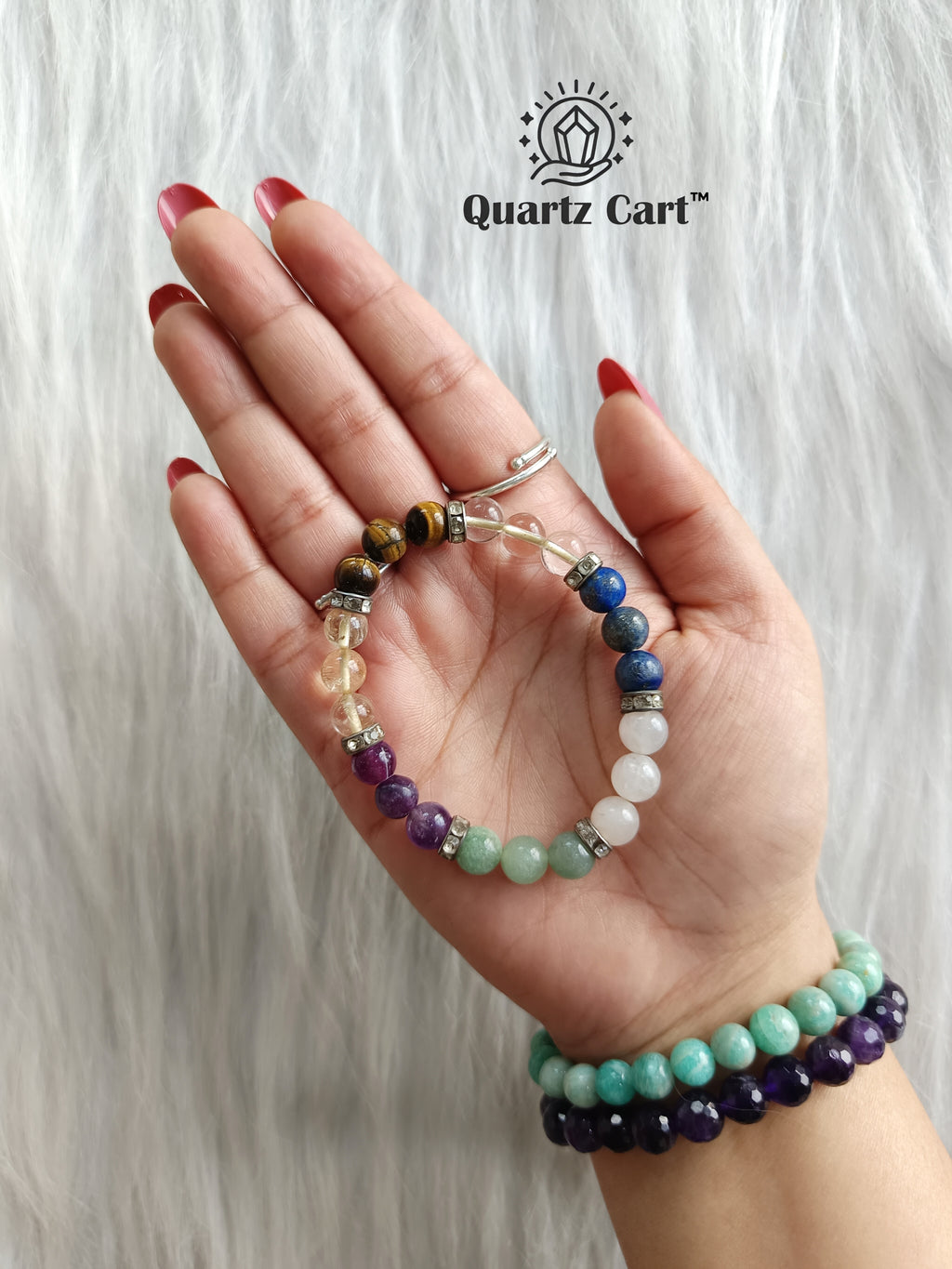 Student success gemstone bracelet for study focus memory improvement and exam confidence