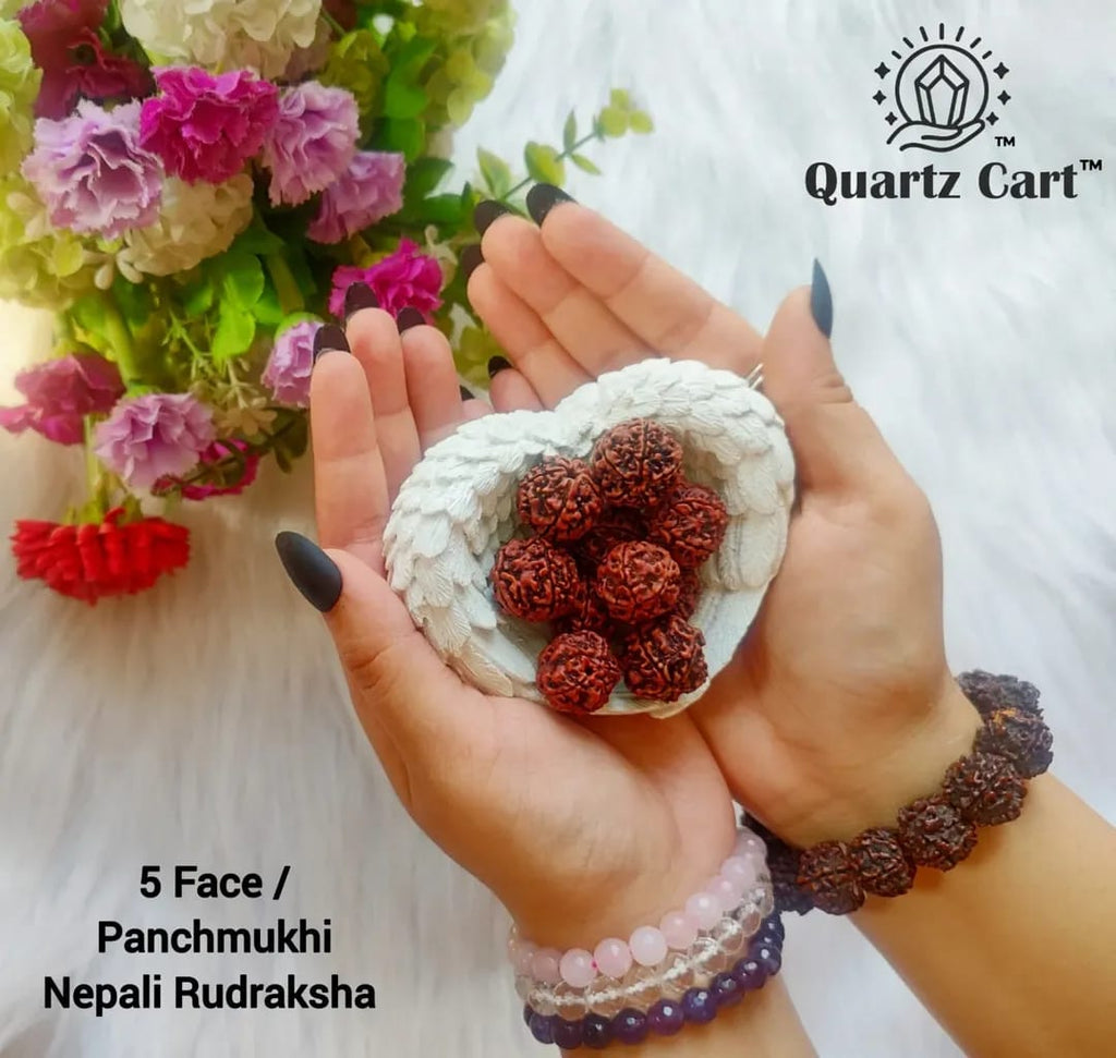 Panch Mukhi Rudraksha Beads – Natural 5 Mukhi Sacred Spiritual & Healing Seed