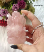 Rose Quartz Ganesha