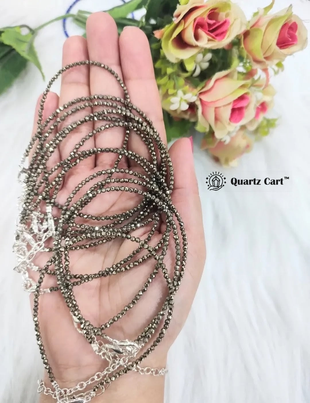 Pyrite Anklet – Protection, Confidence & Abundance