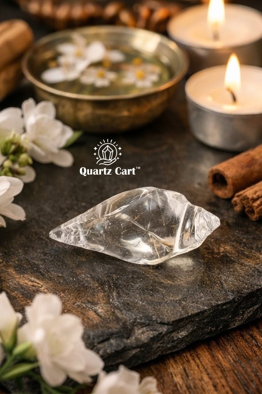 Clear Quartz Shankh