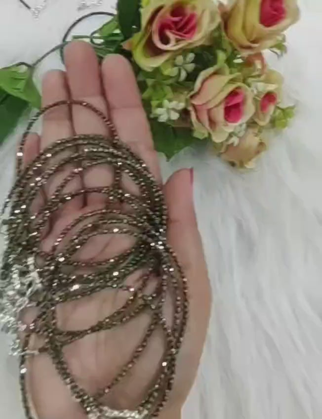 Pyrite Anklet – Protection, Confidence & Abundance