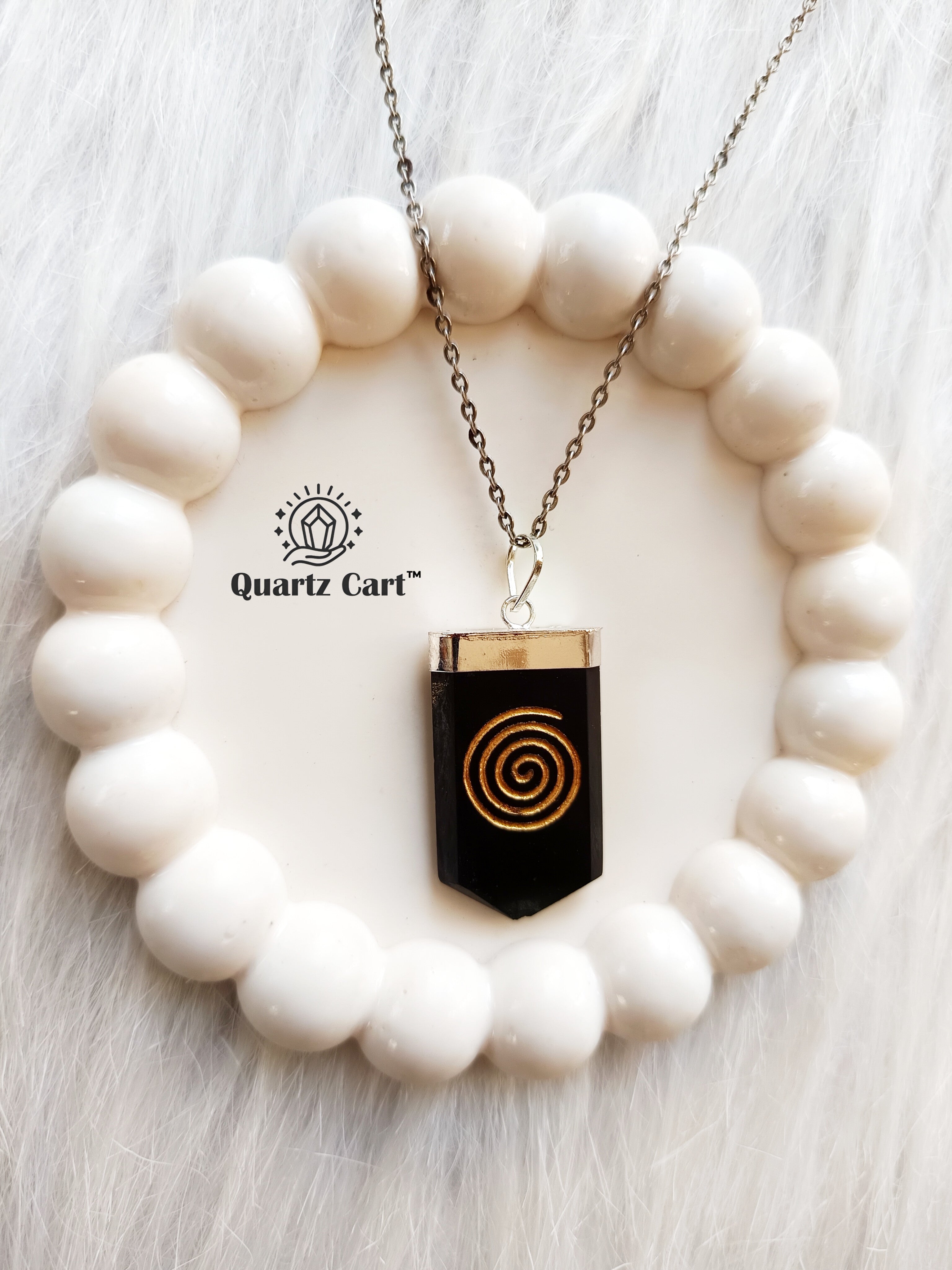 Shungite Reiki Symbol Pendant